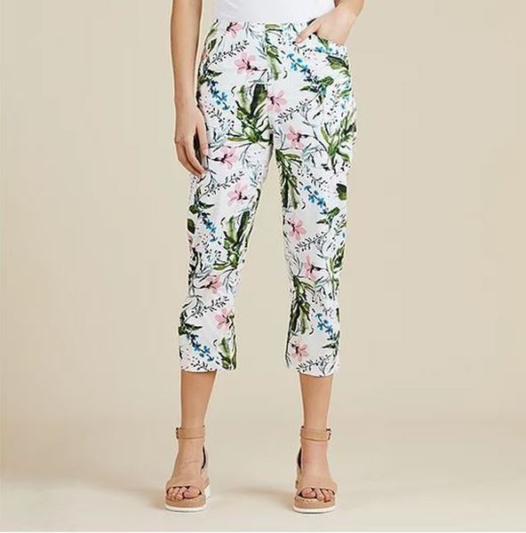 Pull On Tropical Print Pants - Gordon Smith 