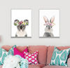 Picture of Flower Crown Rabbit | Framed Wall Art