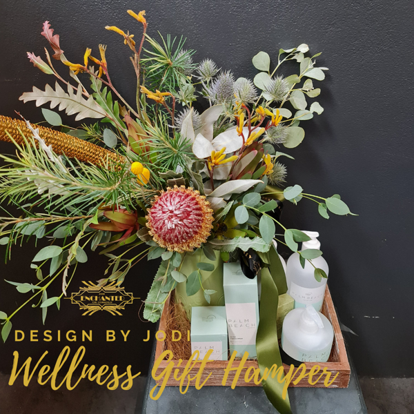 Wellness Gift Hamper | Beautiful Flowers & Pamper Products