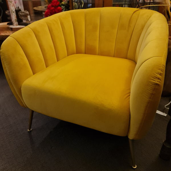 Monet Chair |  Velluto Luxe Gold