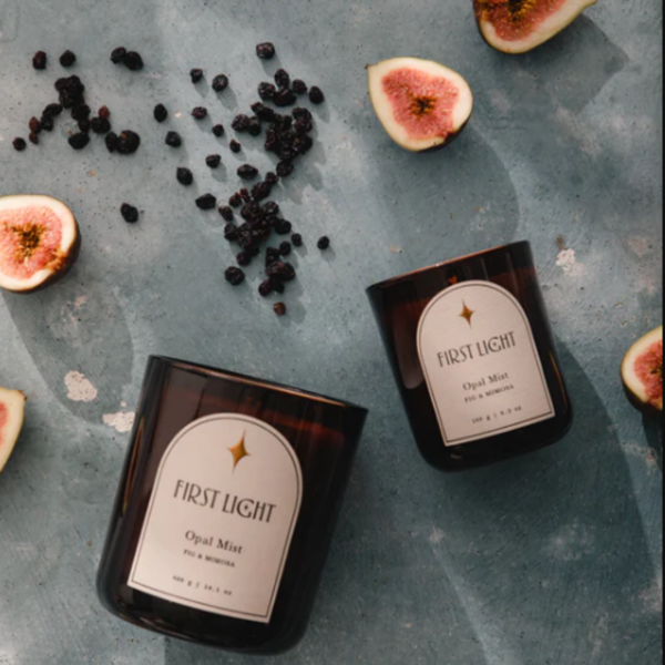 Opal Mist 400g Candle - Fig & Mimosa | First Light