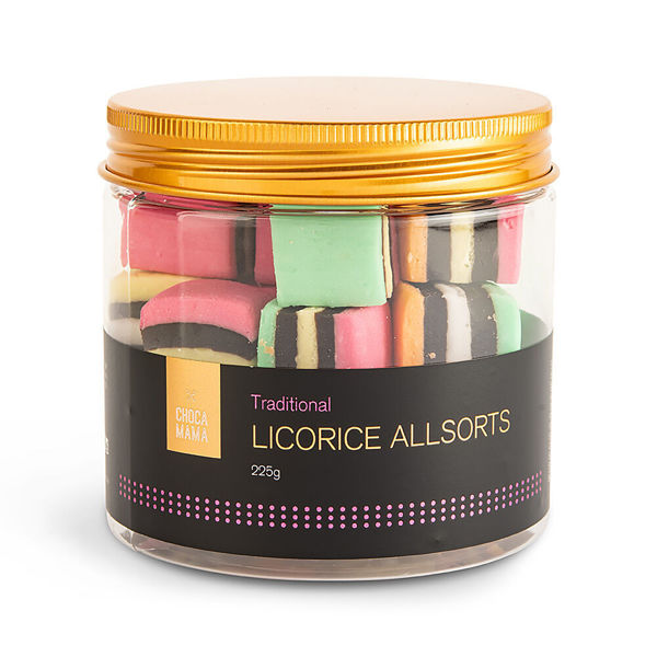 Licorice Allsorts Jar - 225g | Chocamama