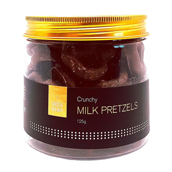Milk Pretzel Jar - 125g | Chocamama