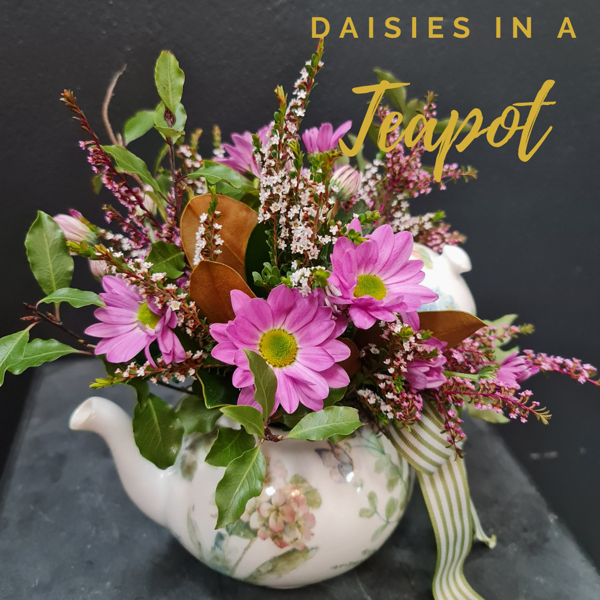 Daisies in a Teapot | Seasonal Flowers