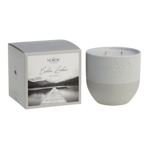 Nordic Cedar Lakes Candle | Bramble Bay Collections