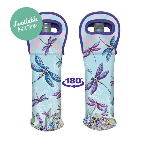 Wine Cooler - Lavender Dragonflies | Lisa Pollock