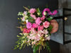Picture of "Pretty In Pink" | Roses & Pink Ice Proteas