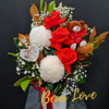 "Bear Love" | Rose Arrangement with Bear