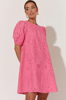 Natasha Deco Broderie Dress - Pink | Adorne
