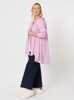 Kara Trim Longline Shirt - Pink | Clarity