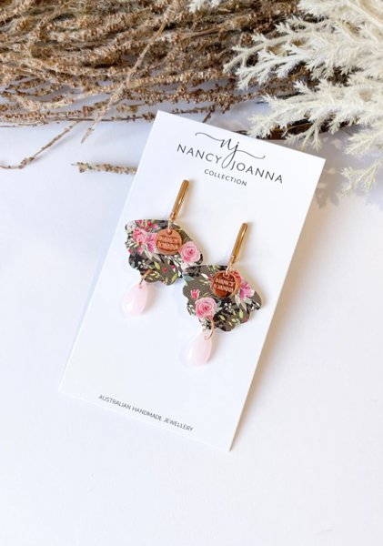 Blossom Beauty Wavy Bead Drops | Nancy Joanna Concrete Collection