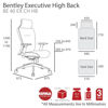 Bentley Executive High Back Chair | Black