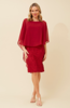 Angelita Layered Lace Dress - Red | Caroline K Morgan