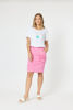 Portia Denim Skirt - Hot Pink | Threadz