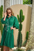 Teired Dress with Ric Rac - Emerald Green | Collectivo