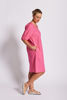 A-Line Pleat Dress - Shocking Pink | Seesaw