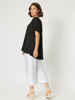 Button Back Top - Black | Clarity