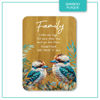 Bamboo Affirmation Plaque - Charming Kooka/Famity | Lisa Pollock Art