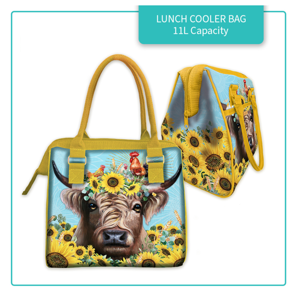 Lunch Tote Cooler Bag - Sunny Highland | Lisa Pollock