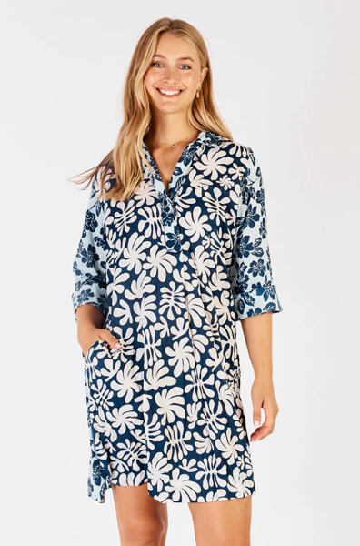 Mia Shirtmaker - Navy | Lula Life