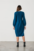 Half Rib Knit  & Dress Puff Sleeve - Blue | Caju