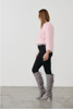 FFaux Ostrich - Cropped Jacket- Pink | Holmes & Fallon