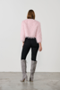 Faux Ostrich - Cropped Jacket- Pink | Holmes & Fallon