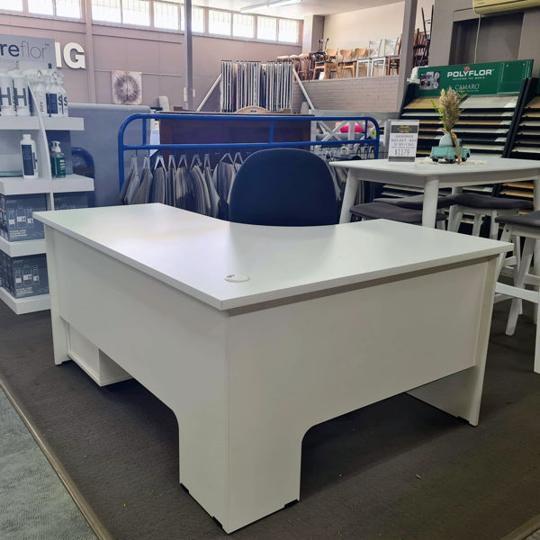 Stella L shaped Desk | White 