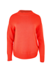 Cotton Mock Turtle Knit -  Persimmon | LD+C Knitwear