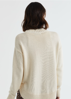 Cotton Mock Turtle Knit - Snow| LD+C Knitwear