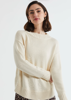 Cotton Mock Turtle Knit - Snow| LD+C Knitwear