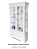 New Hampton Display Cabinet | White