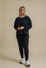 Picture of Heavenly Fleece Jogger- Deep Ocean | Talamaya