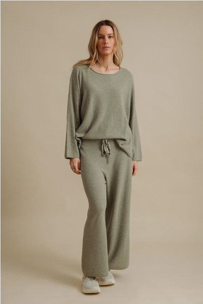 Winter Retreat Merino Cotton Pant- Acacia | Talamaya