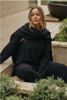 Winter Retreat Merino Cotton Wrap- Deep Ocean | Talamaya