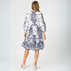 Resort Beaded Dress - White/Navy | Gordon Smith