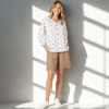 Rattan Embroidered Top - White/Natural | Gordon Smith