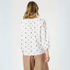 Rattan Embroidered Top - White/Natural | Gordon Smith