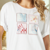 Capri Print Tee - White | Threadz