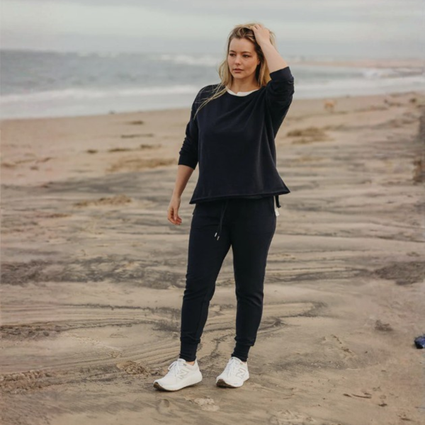 Heavenly Fleece Windcheater- Deep Ocean | Talamaya