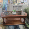 Wellington Coffee Table | Walnut Veneer + Glass