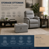 Storage Ottoman  Buxton Driftwood