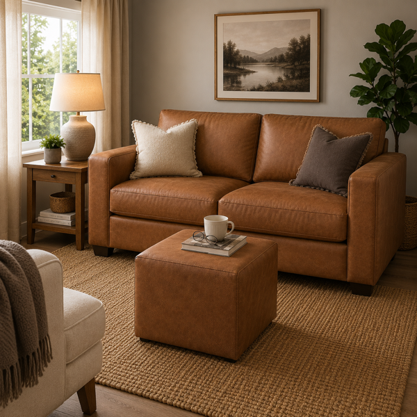 Belrose Ottoman  Eastwood Tan
