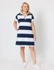 Riviera Polo Dress - Navy/White | Gordon Smith