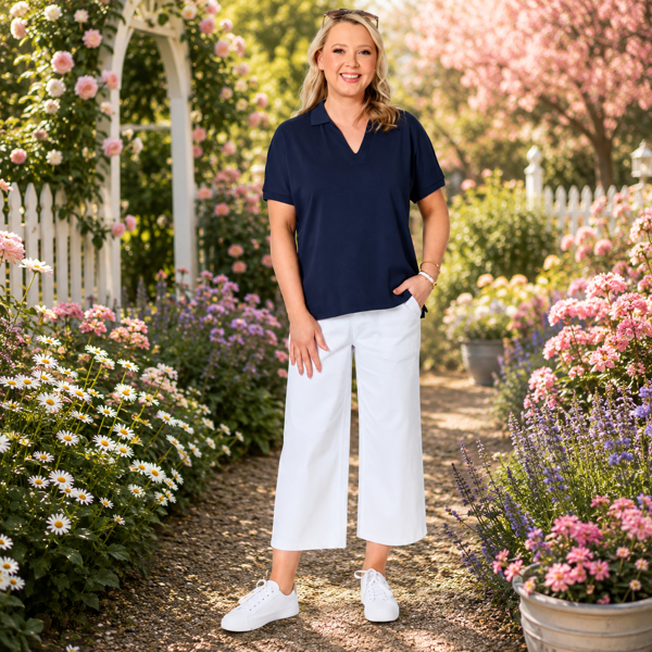 Fairway Polo Top - Navy | Gordon Smith