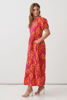 Floral Block Maxi Dress - Pink | Holmes & Fallon