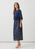 Crochet Jacket with Shell Button - Navy | Holmes & Fallon