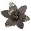 Clip on Magnolia - Brown Cluster Petals | 22 x 22 x 10