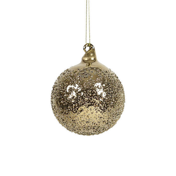 Glass Bauble - Copper Speckle | 9cm