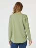 Be Square Long Sleeve Top - Khaki | Threadz